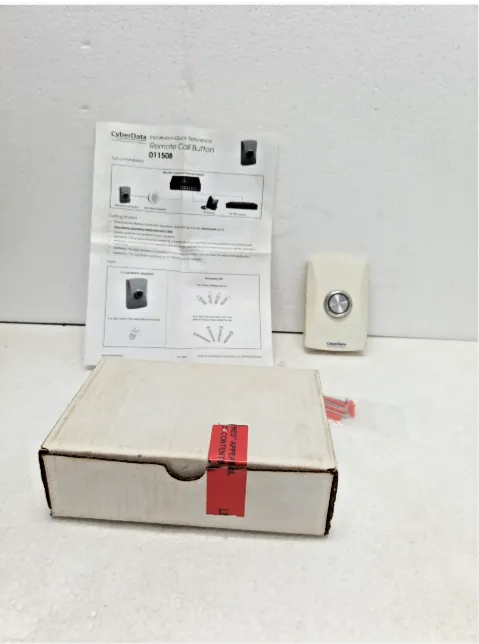 Cyberdata 011508A  Remote Call Button 011508A/021543B