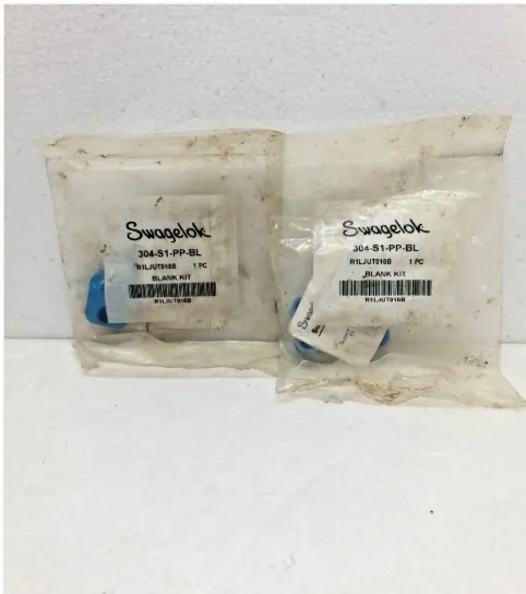 Swagelok 304-S1-PP-BL  R1LJUT010B Blank Kit  Lot Of 2 Pcs New Old Stock