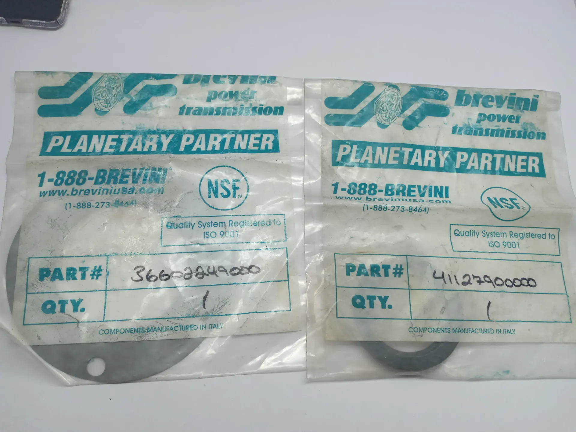 Brevini Dana Gearbox Seal Kit 41127900000 Oil Seal & 36602249000 Gasket