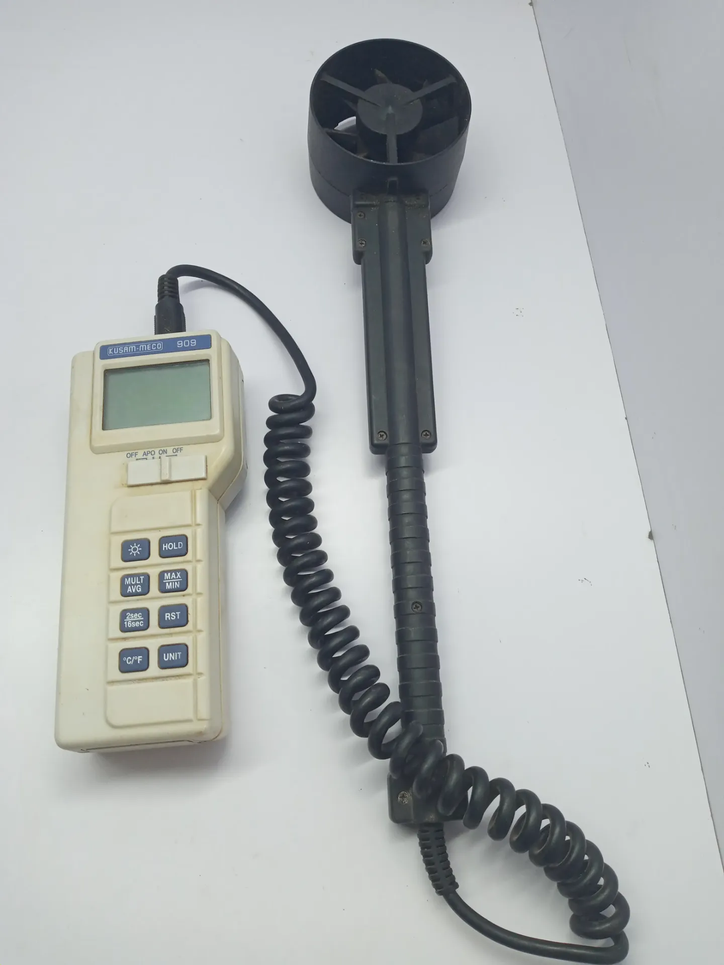 Kusam-Meco 909 Digital Thermo Anemometer Wind Air Flow Velocity Meter 909