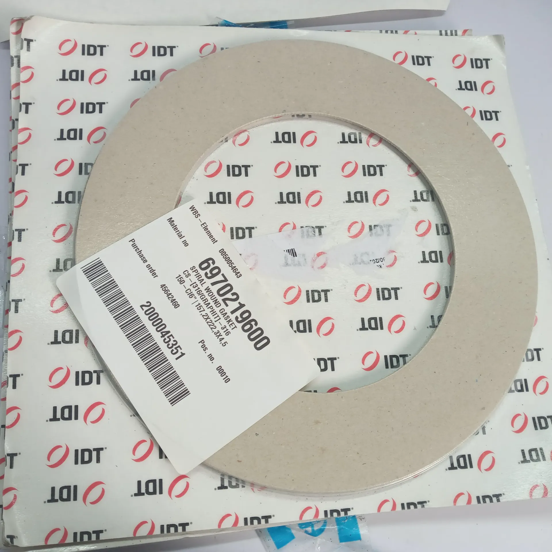 Atlas Copco 6970219600 Spiral Wound Gasket Industrial Compressor OEM Seal