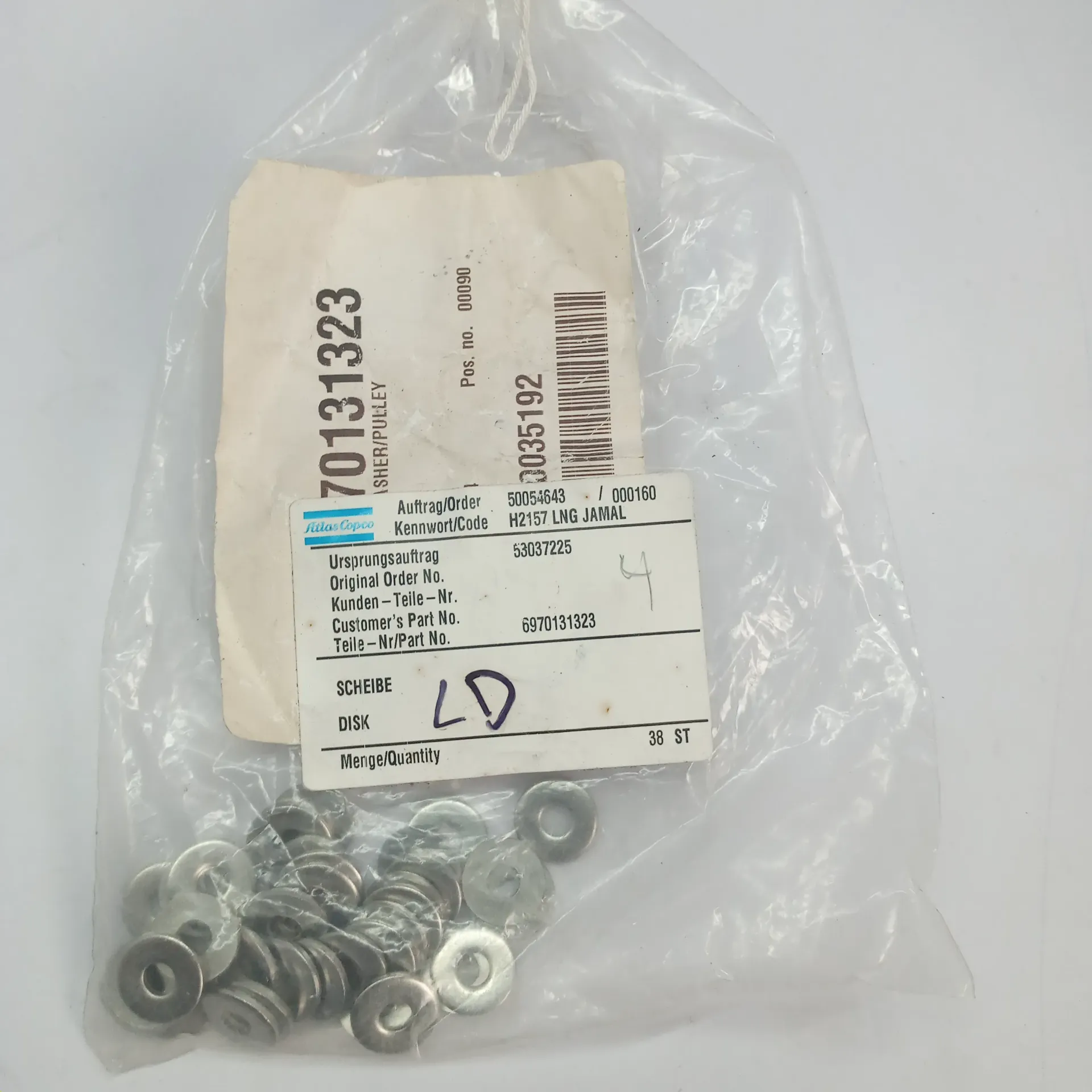 Atlas Copco 6970131323 Valve DisK OEM Replacement Compressor Spare LOT OF 38