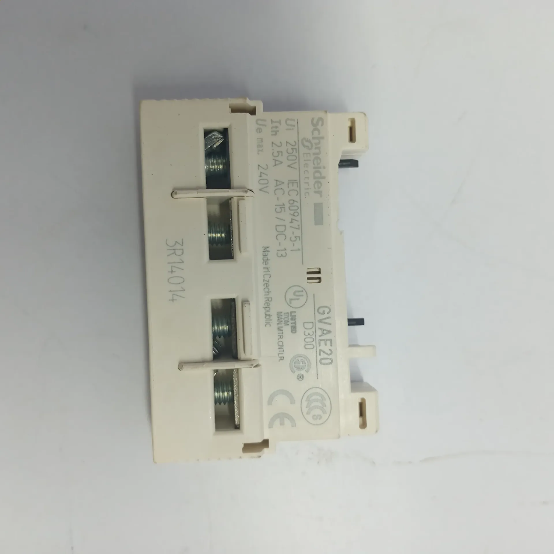 Schneider Electric GVAE20 TeSys GV2 GV3 Auxiliary Contact Block 2NO Front