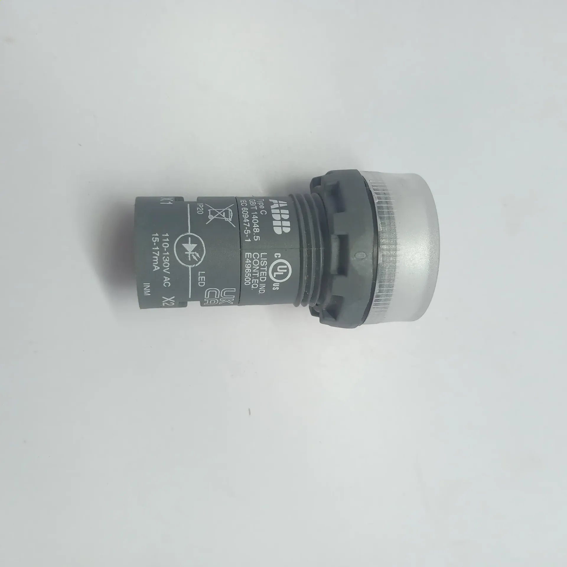 ABB CL2-513C 1SFA619403R5138 Compact Pilot Light Clear LED 110-130V AC Lot of 6