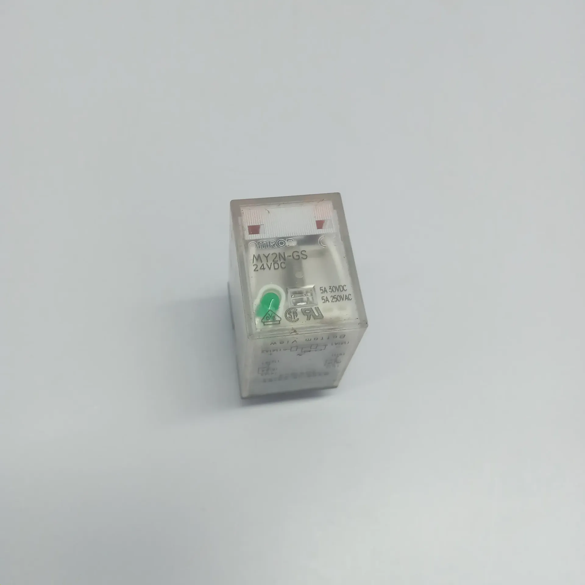 Omron MY2N-GS 24VDC General Purpose Relay 8-Pin DPDT 5A Plug-In LED Indicator