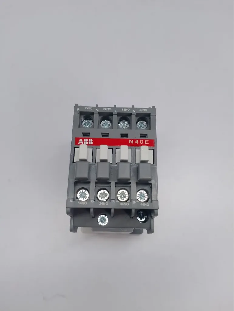 ABB N40E Contactor Control Relay 4 NO Pole 16A 600Vac 100-120 V