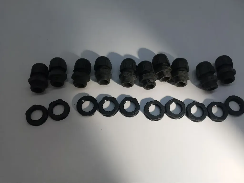 206-6096 Cable Gland Black PG9 IP68 10 Pcs  Made in Germany 7 Packets in lot