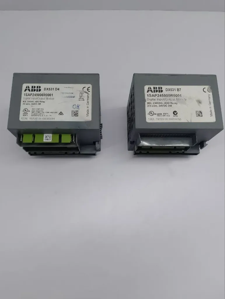 ABB DX531 Digital I/O Module 1SAP245000R0001 AC500 PLC 8DI 115-230VAC Lot of 2