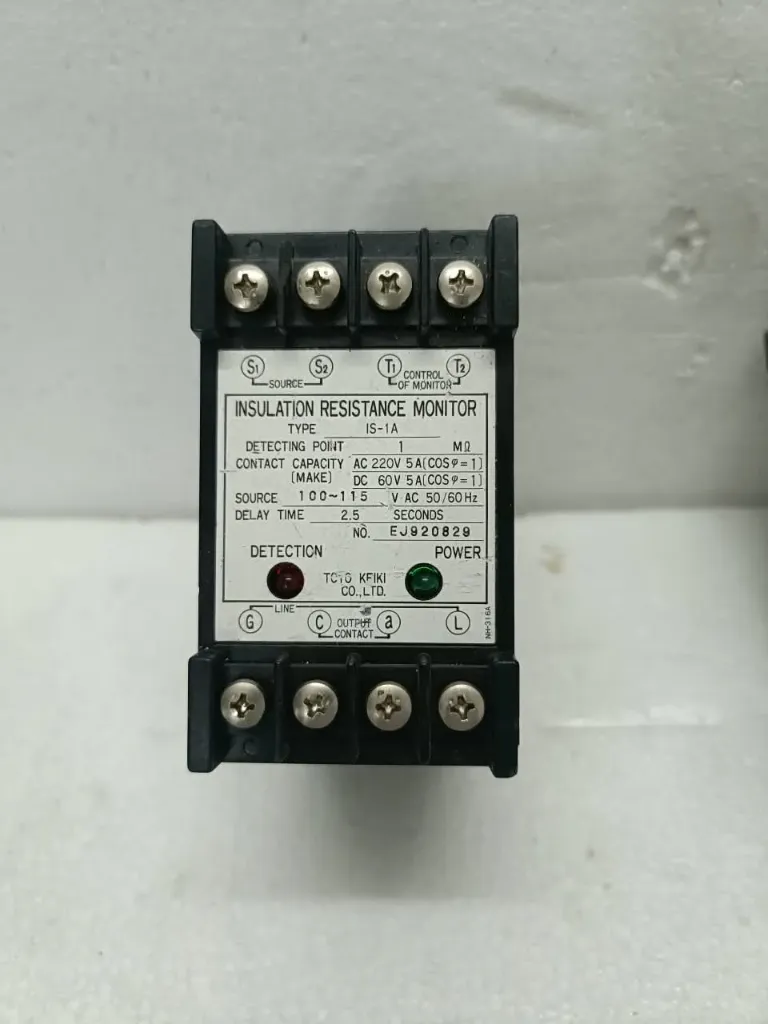 Toyo Keiki IS-1A Insulation Resistance Monitor 110 V Tested for power Input