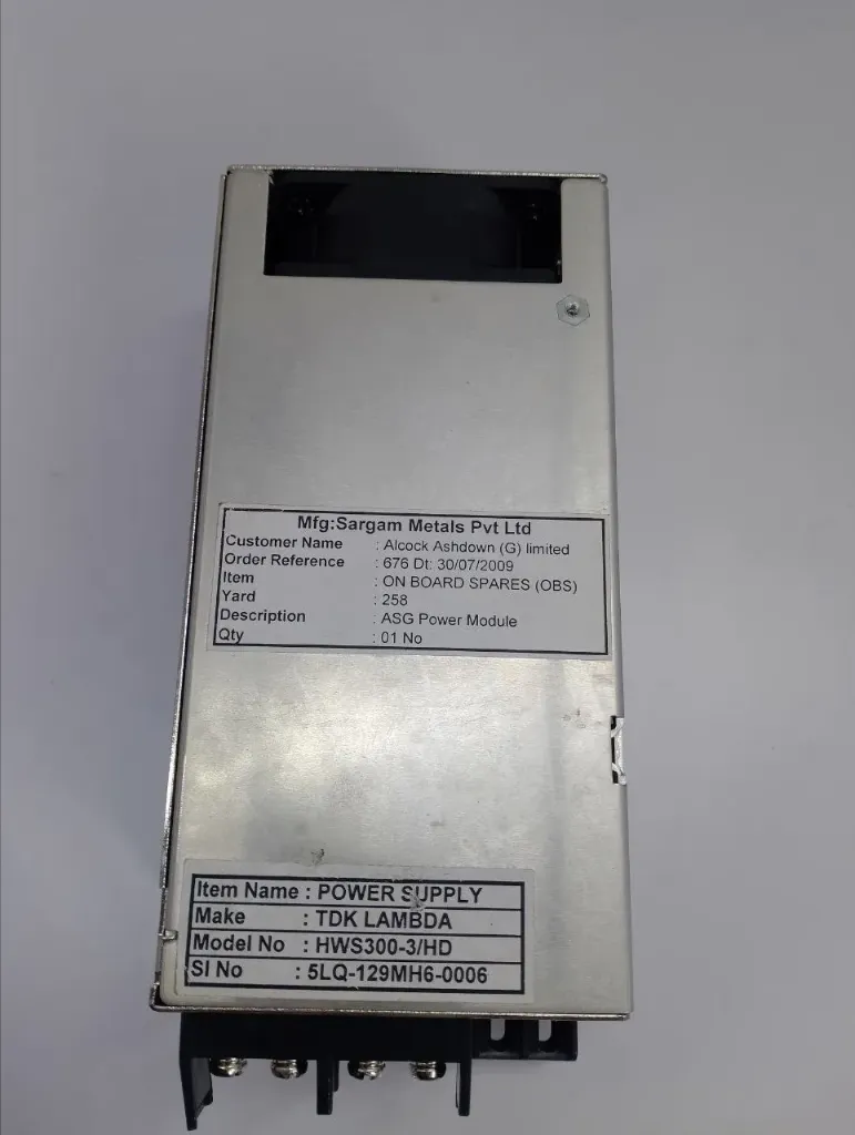 TDK-Lambda HWS300-3/HD Power Supply 100-240VAC Output 3.3V 60A Switching AC-DC