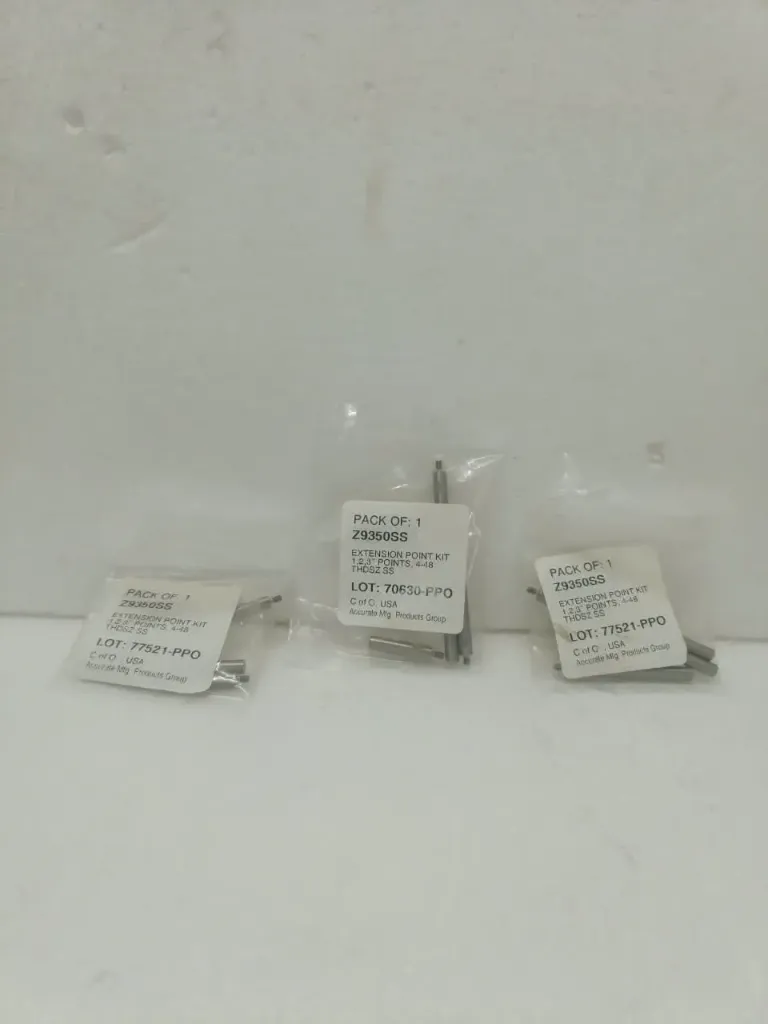 Accurate Mfg. Products Z9350SS Extension Point Kit 1,2,3 " Points, 4-8 THDSZ SS 3 pc set