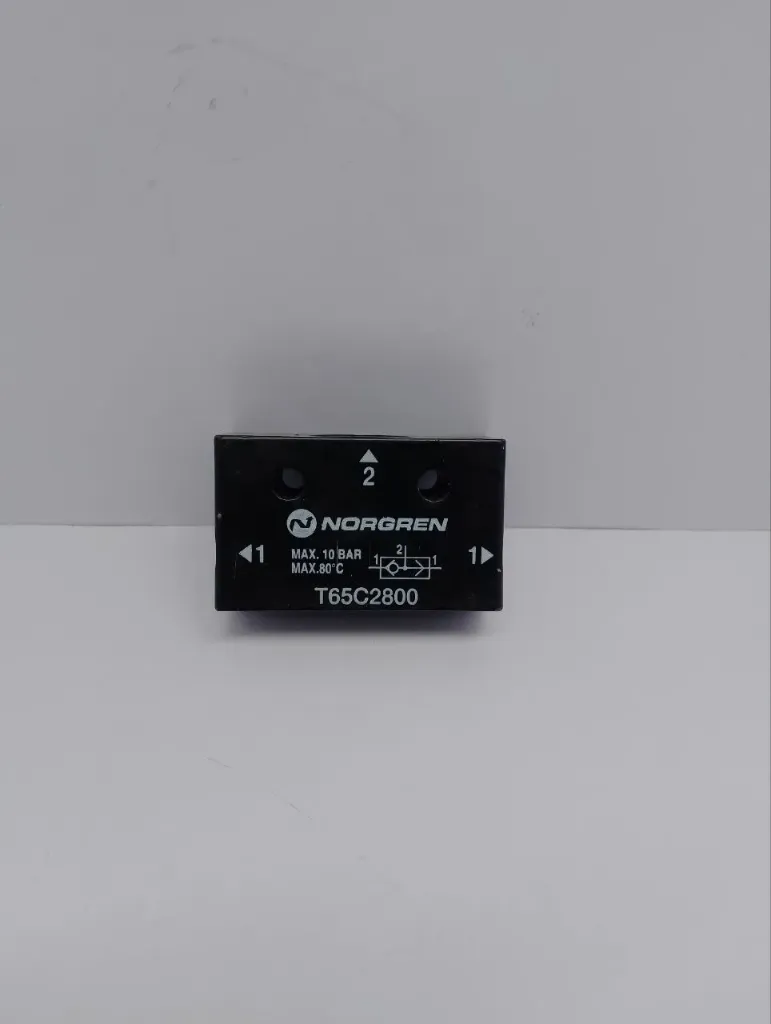 Norgren T65C2800 Pneumatic Shuttle Valve 1/4" G1/4 10 Bar OR Logic Function